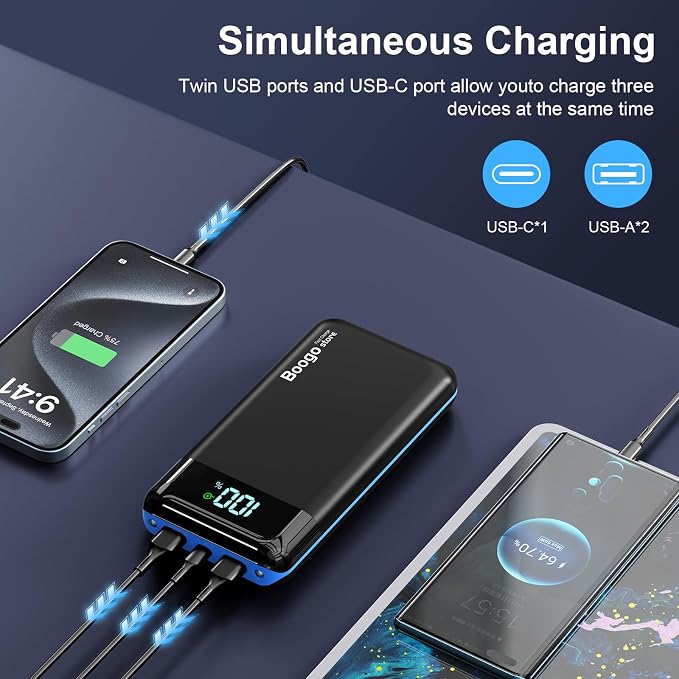 Portable Charger Power Bank 52800mAh Powerbank PD 30W and QC 4.0 Fast Charging - Image 6