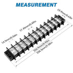 GLOSO TBE Double Row Stainless Terminal Blocks, Marine Grade, 4-14 AWG Cu - Image 2