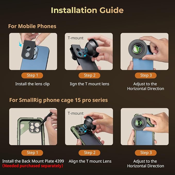 SMALLRIG 75mm HD Master Macro Lens, T-Mount Lens - Image 3