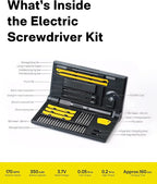 HOTO Precision Screwdriver Set, 110° Upright Workpad, Mini Electric Screwdriver - Image 2