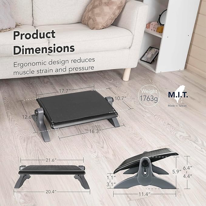 EHO Ottoman, Ergonomic Foot Rest - Image 9