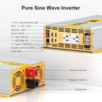 XWJNE 3000W Pure Sine Wave Power Inverter 12V DC to 120V GFCI AC Converter - Image 5