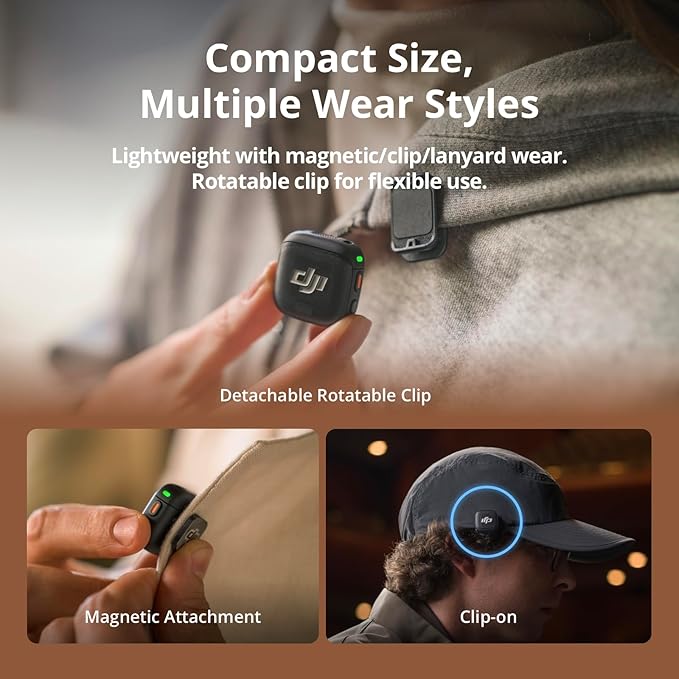 DJI Mic 3, Wireless Lavalier Mic - Image 4