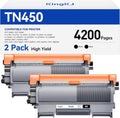 TN450 Black Toner Cartridge 2-Pack Replacement Compatible by KingKJInkToner