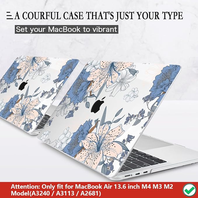 CISSOOK Compatible with MacBook Air 13.6 inch Case 2025 2024 2022 Release A3240 - Image 3