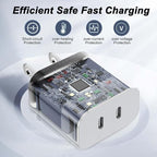 for iPhone Fast Charger, Dual Port USB C iPhone Charger Fast Charging Block - Image 4