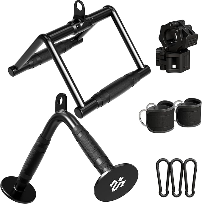 Mikolo Cable Attachments for Gym, Heavy-Duty Cable Machine Attachment Set by MADETOBUILDWITHYOU