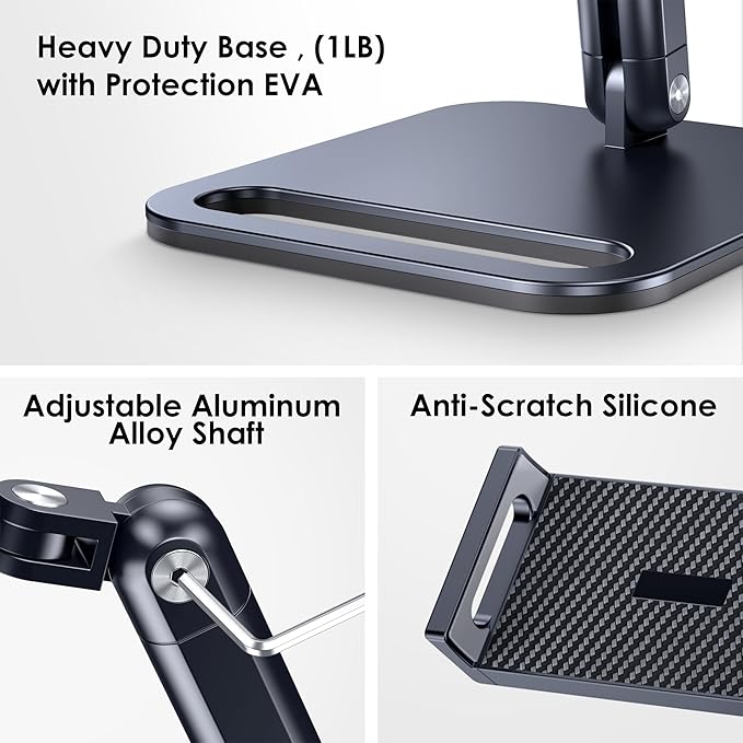 CreaDream Tablet Stand, Heavy Aluminum Tablet Holder - Image 4