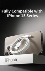 Woven USB-C Cable for Apple iPhone 16 Pro Max Charger MFi Certified Short - Image 3