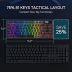 Redragon K724 PRO Wireless Gasket Gaming Keyboard w/Hype Screen & Knob - Image 8