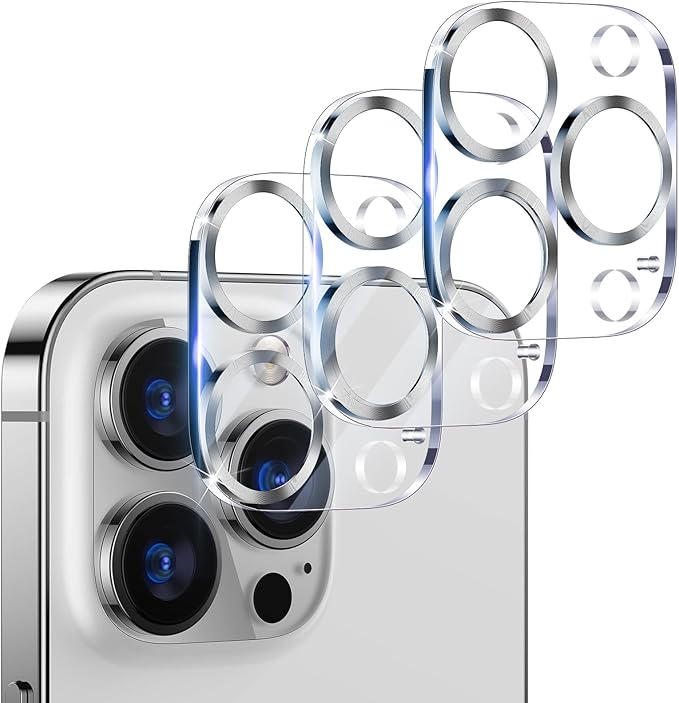 UniqueMe Compatible with iPhone 12 Pro Max 6.7" Camera Lens Protector Tempered by UniqueMe