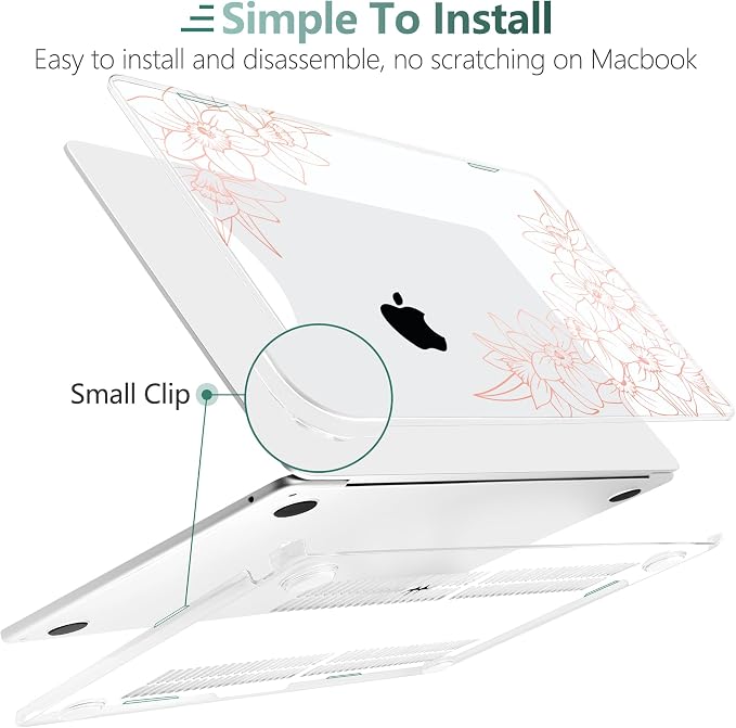 TWOLSKOO Compatible with M4 MacBook Air 13.6 inch Case 2025-2022 Release M4 - Image 3