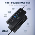 USB C Hub, intpw 9-in-1 USB Multiport Adapter - Image 2