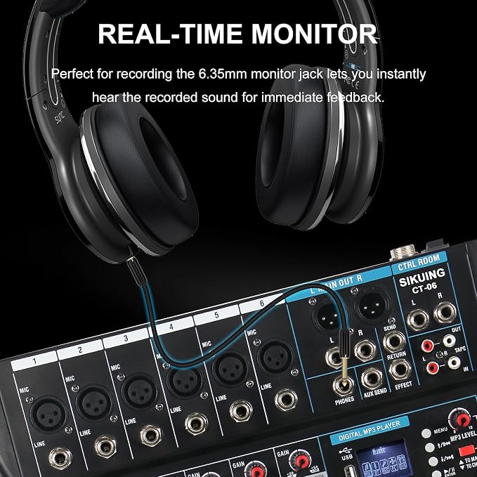 Audio Mixer, 6 Channel Board Mixer - Image 6