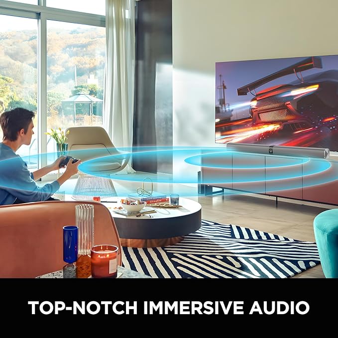 Sound Bar, 80W Soundbar with Bluetooth/ARC/Opt/AUX Connect, with Volume Boost - Image 3