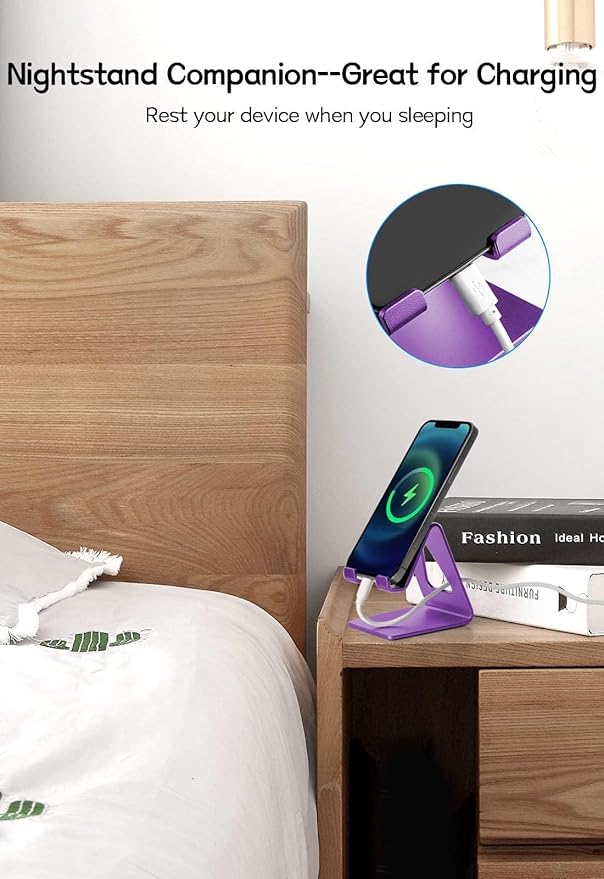 Cell Phone Stand, Phone Holder for Desk, Aluminum Desktop Phone Dock for iPhone - Image 6