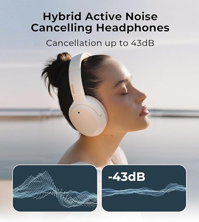 Edifier W820NB Plus Hybrid Active Noise Cancelling Headphones - Image 3