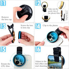 52mm Phone CPL Polarizer Lens Filter Kit, iPhone Camera Attachment, Compatible - Image 8