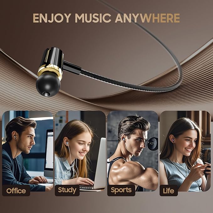 Rayleigh Wired Earbuds 5 Pack, Earbuds Headphones - Image 7