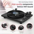Record Player Wireless Output Turntable Carbon Fiber Tonearm Vinyl Player - Image 8