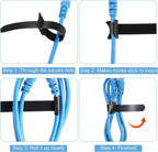 MVYC 120PCS 6 Inch Reusable Cable Ties Wire Ties Cord Organizer Cable Organizer - Image 5