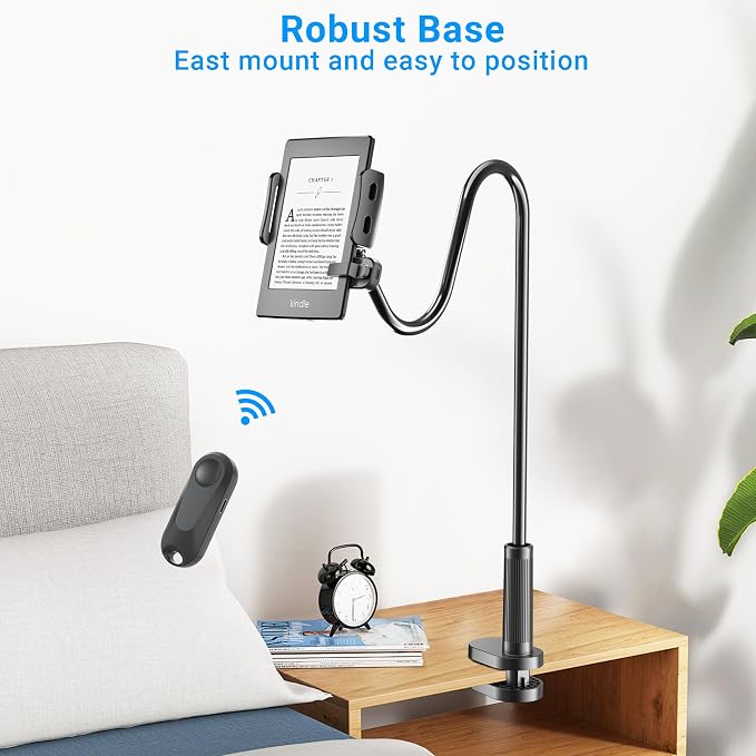 Gooseneck Tablet Holder for Kindle Reading in Bed - Image 6