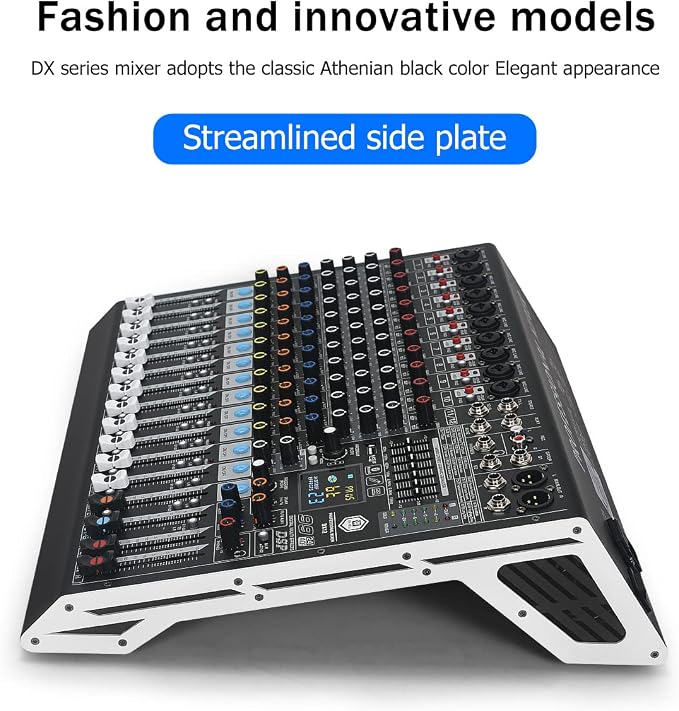 W IN-MIX DX12 Professional DJ Audio Mixer 12 Channel - Image 8