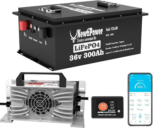 36V 300Ah Golf Cart Lithium LiFePO4 Battery by NewtiPower