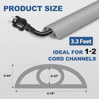 Floor Cord Cover for Wires on Floor Self Adhesive Cord Hider Floor Cable - Image 6