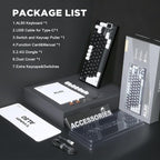 YUNZII AL80 Wireless Mechanical Keyboard, Full Aluminum CNC, Smart LCD Display - Image 9
