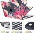 CISSOOK Gorgeous Floral Case for MacBook Pro 14 Inch 2024 2023 2021 Release M4 - Image 3