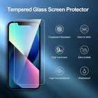 NEW'C 3 Pack Designed for iPhone 14, iPhone 13, iPhone 13 Pro Screen Protector - Image 4