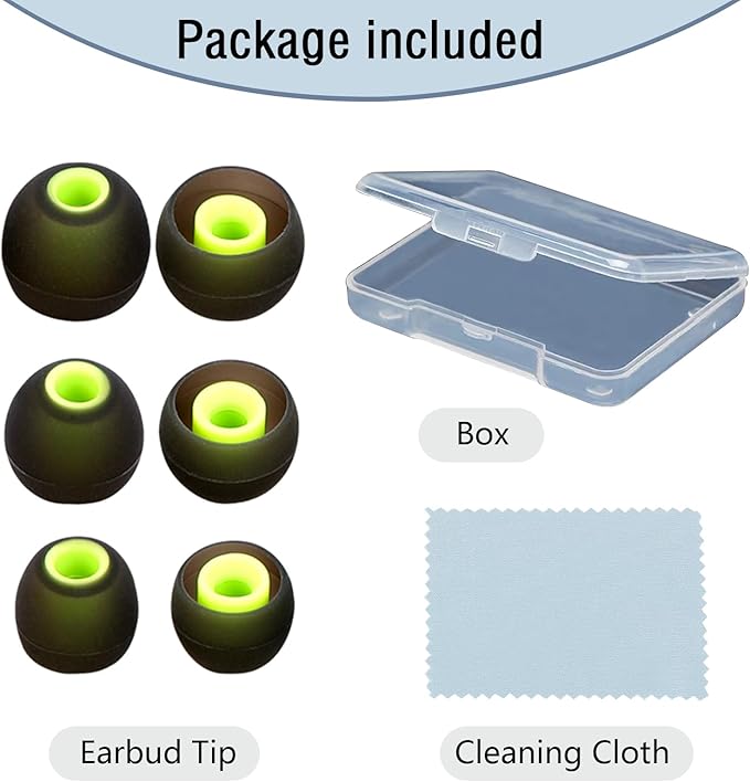 Silicone Replacement Earbud Tips Earbud Covers Fit - Image 7