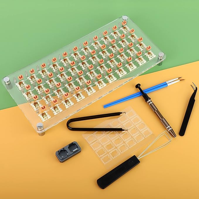 YIMAGUJRX RUNJRX 44 Keyboard Switches Acrylic Lube Station, Switch Films 120Pcs - Image 7