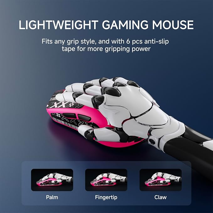 EWEADN X23Pro Wireless Gaming Mouse, 2.4G/BT5.0/USB-C Esports Gaming Mouse - Image 7