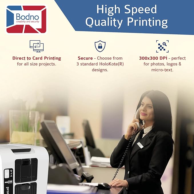 Bodno Magicard Pronto 100 ID Card Printer & Complete Supplies Package ID - Image 8