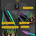 VEGCOO Wireless Gaming Mouse, C30 Silent Click Wireless Rechargeable Gaming - Image 3