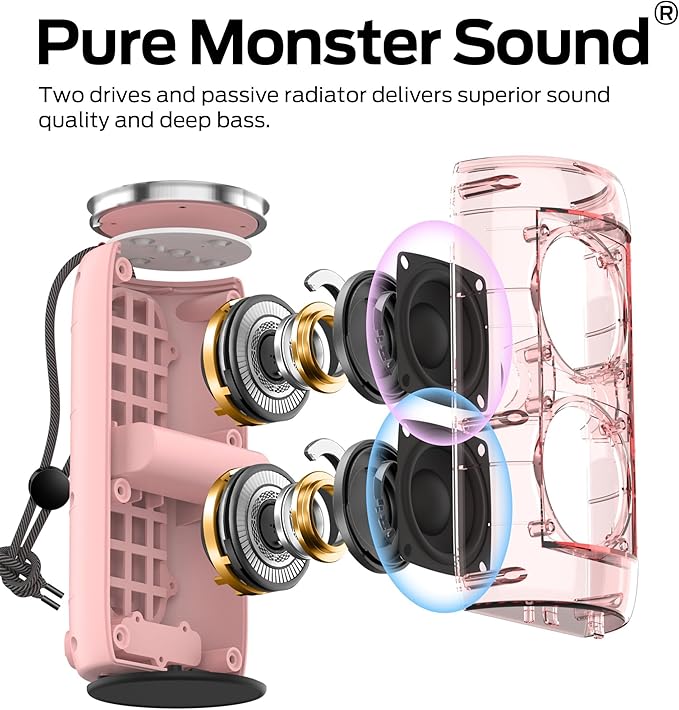 Monster S310 Upgraded Bluetooth Speaker, Portable Speaker, 30W True Wireless - Image 2