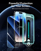 ESR 3 Pack for iPhone 14 Pro Screen Protector, Tempered Glass Film - Image 2