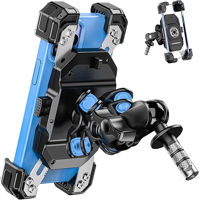 Motorcycle Fork Stem Phone Mount by VAZESWIN