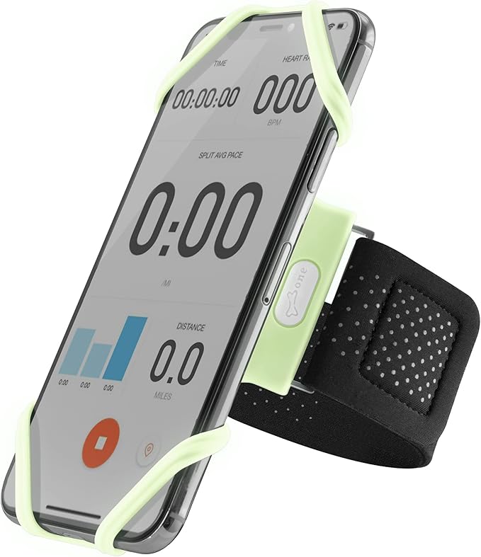 BONE Run Tie, Running Cell Phone Holder, Skin-Friendly & Washable Silicone by Bone