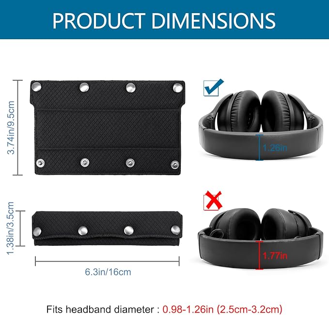 GEVO Replacement Headphone Headband Cover - Image 3