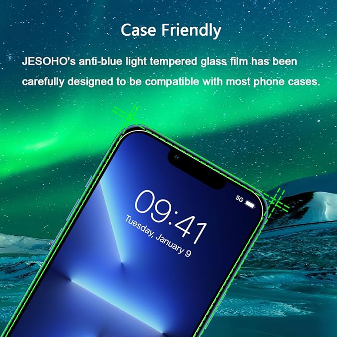 Blue Light Screen Protector for iPhone 16e iPhone 13 iPhone 13 Pro & iPhone 14 - Image 8