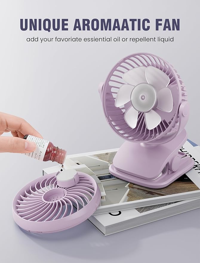 Shinebella AA Battery Powered Clip on Fan - Image 3