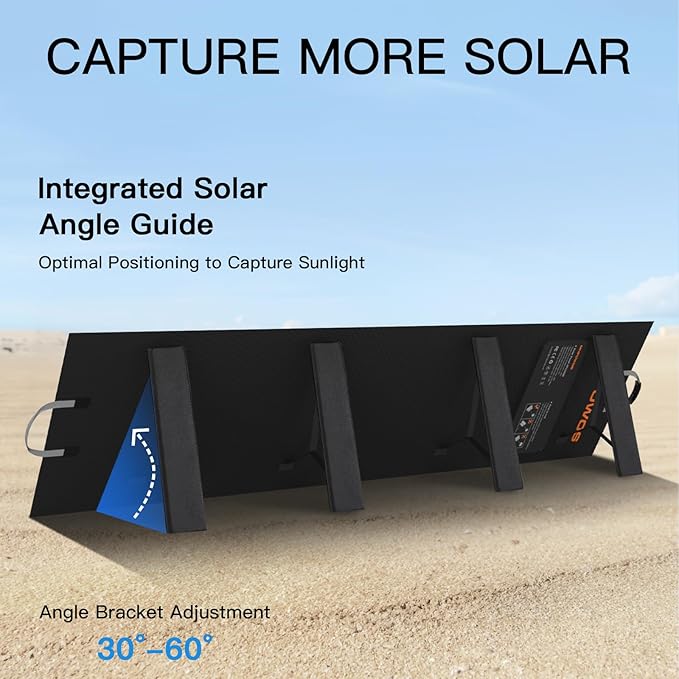 Portable Solar Panel 220W 40V Monocrystalline Foldable Solar Panels Charger - Image 5