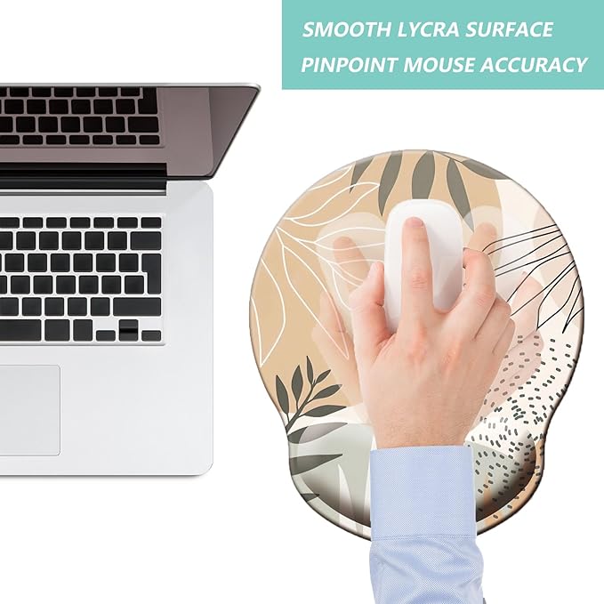 Mouse Pad with Wrist Support, Ergonomic Mouse Pad with Memory Foam Wrist Rest - Image 7