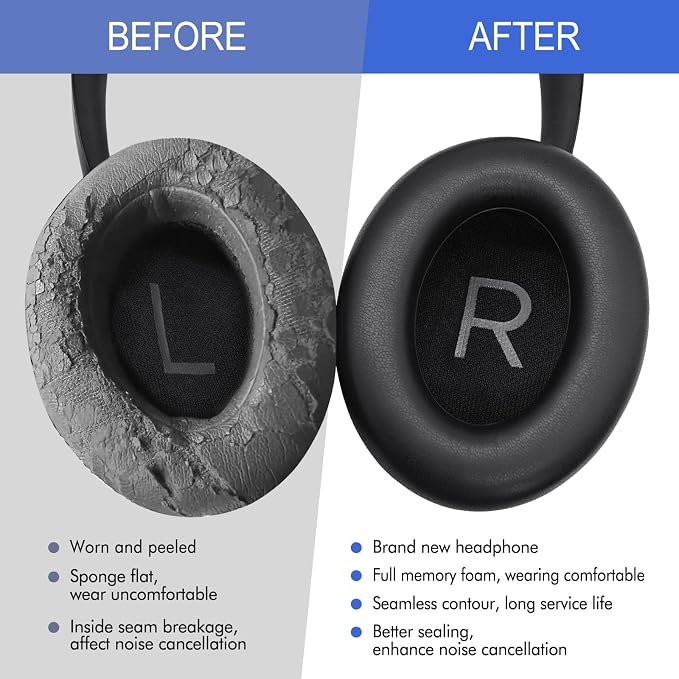 Replacement Ear Pads for Bose NC700 Noise Cancelling Headphones, Upgrade - Image 5