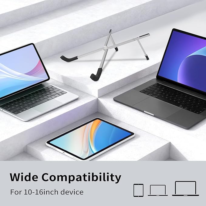 Protable Laptop Stand for Desk, Foldable Laptop Riser Holder, Ventilated - Image 6