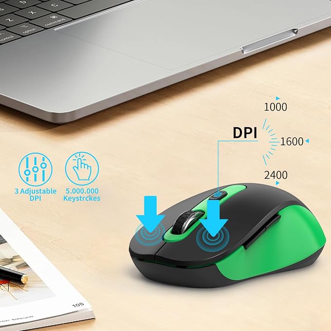 Wireless Mouse for Laptop, Chromebook, Silent Wireless Mouse - Image 5