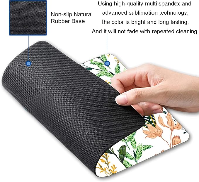 Mouse Pad, Beautiful Floral Mouse Pad, Personalized Waterproof Mousepad - Image 2